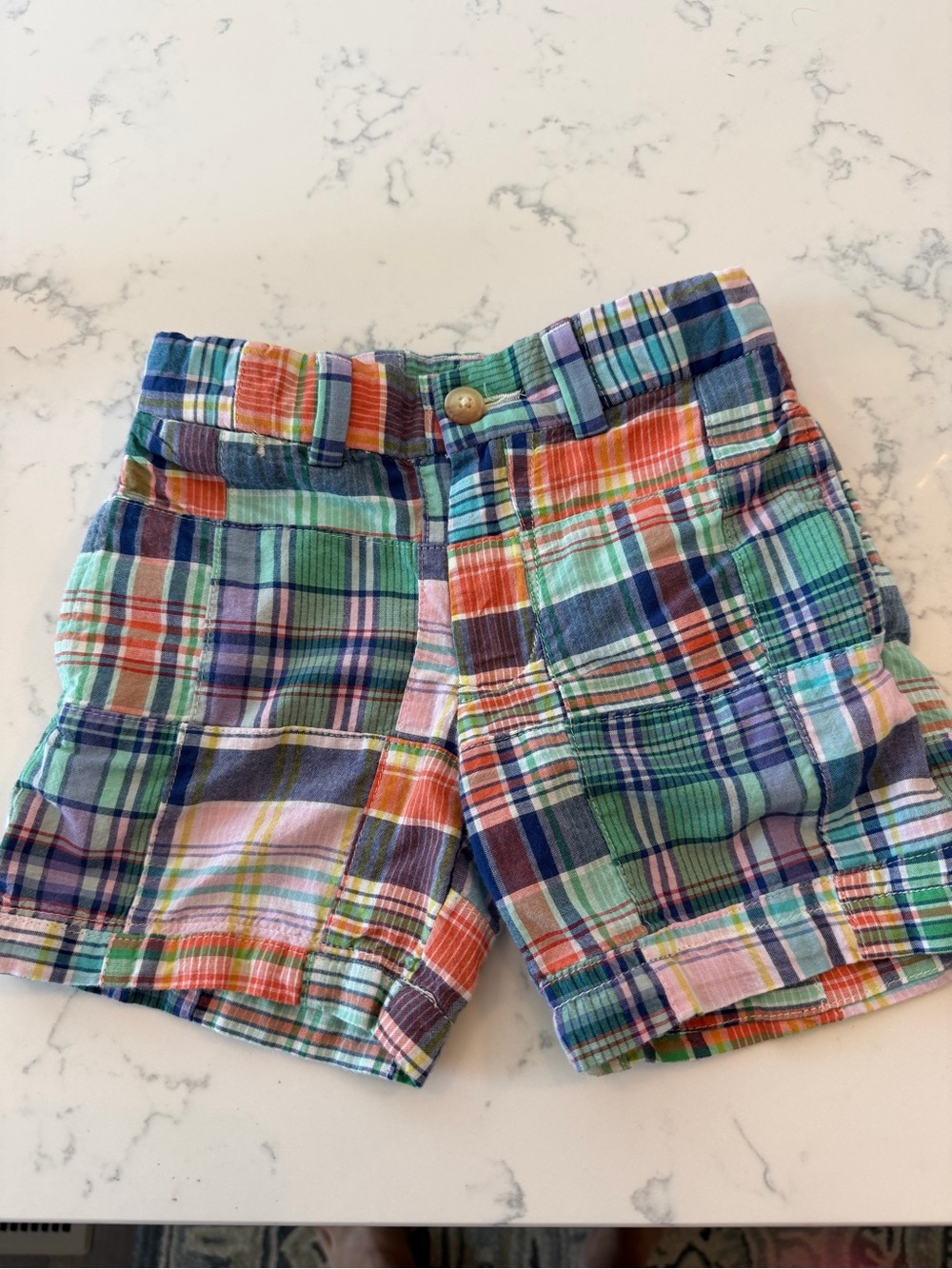 Ralph Lauren Polo Colorful Patchwork Plaid Shorts - Multicolor